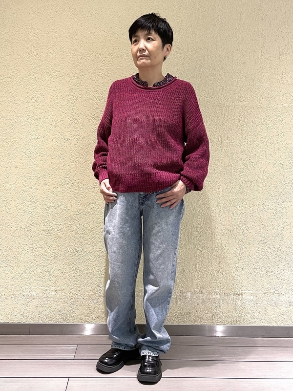 大人のカラー使い!秋服コーデ
