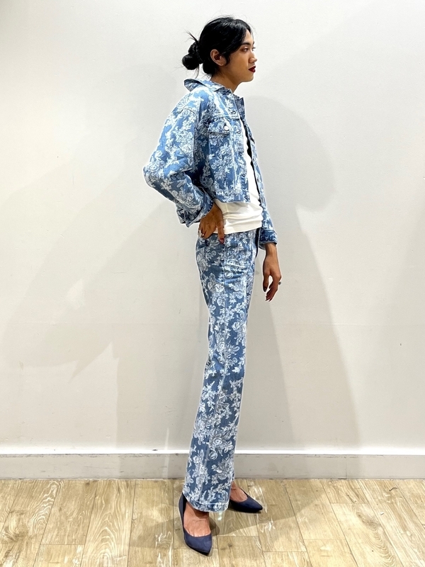 Gap x LoveShackFancy Floral Icon Denim Jacket with Washwell