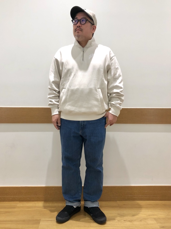 【再入荷!】ハーフジップトレーナー