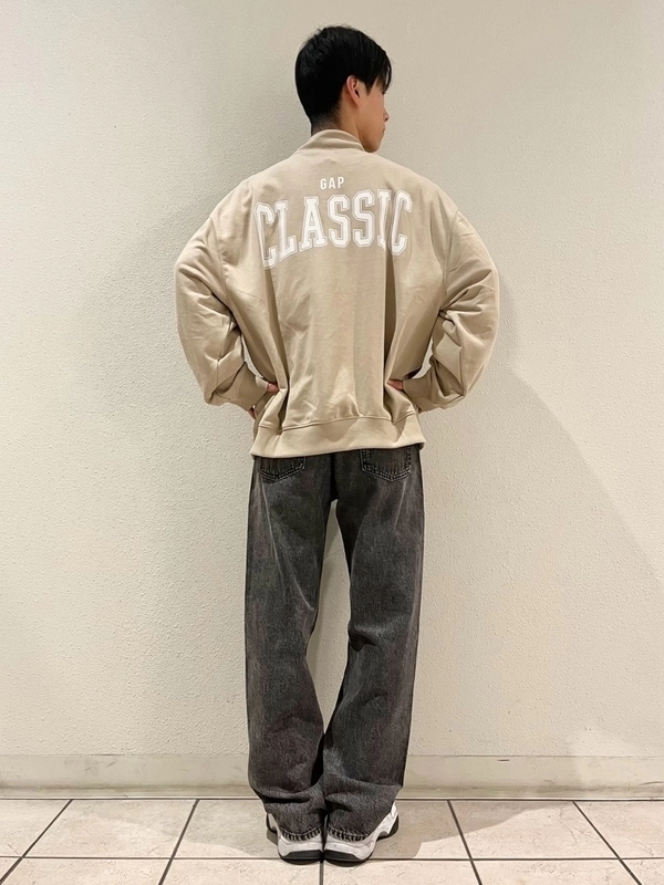 ハーフジップ×LOOSE