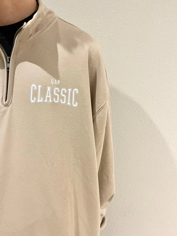 ハーフジップ×LOOSE
