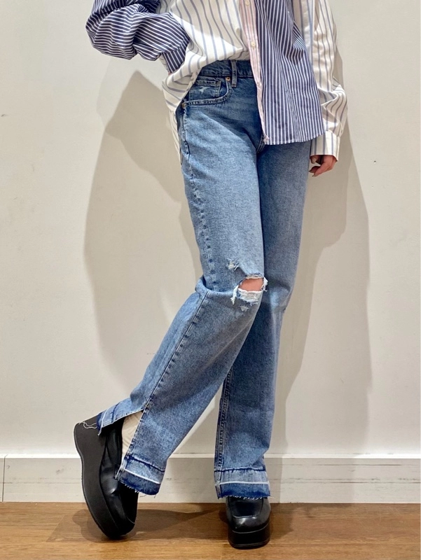 『人気の90'sルーズフィットデニムde春コーデ』