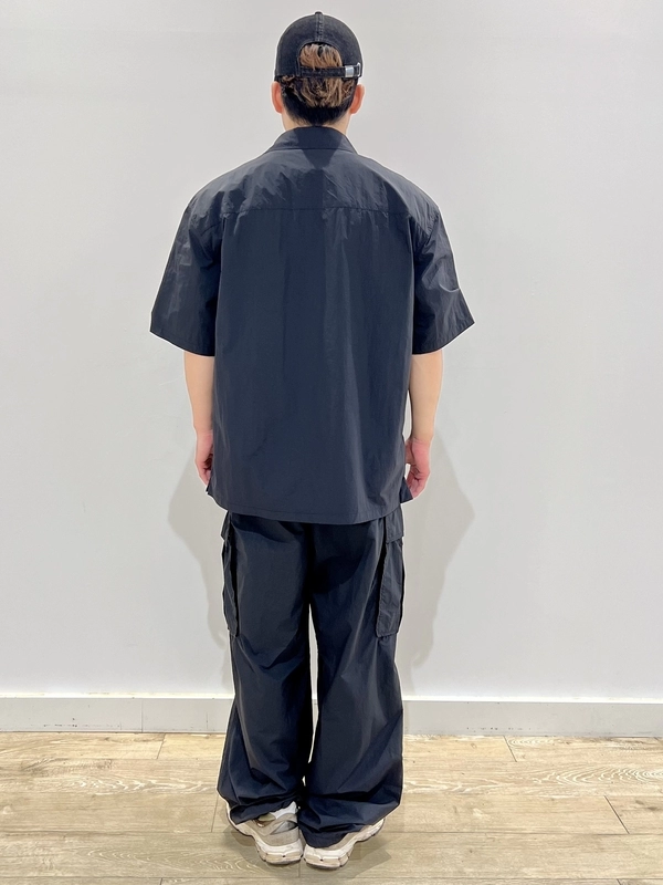 【ナイロン セットアップ風】ナイロンシャツ×ナイロンカーゴ1