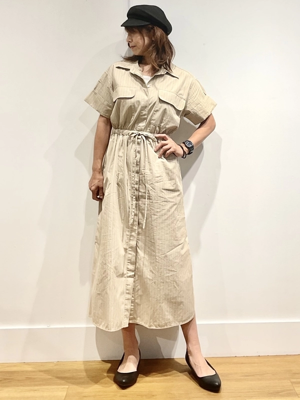 1枚で決まる!シャツワンピース