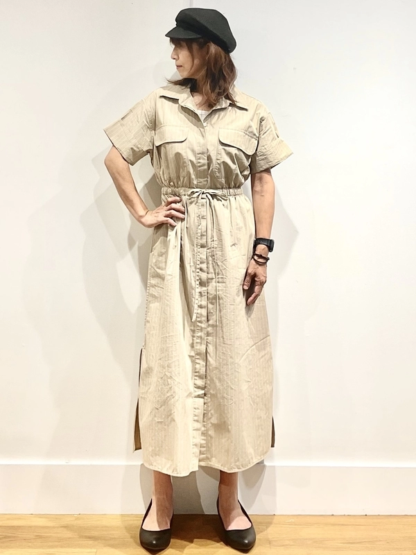 1枚で決まる!シャツワンピース