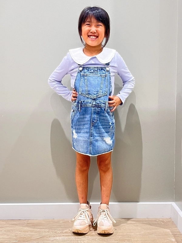 apolina 公式限定デニムサロペット apolina デニムサロペット 2-3y 2