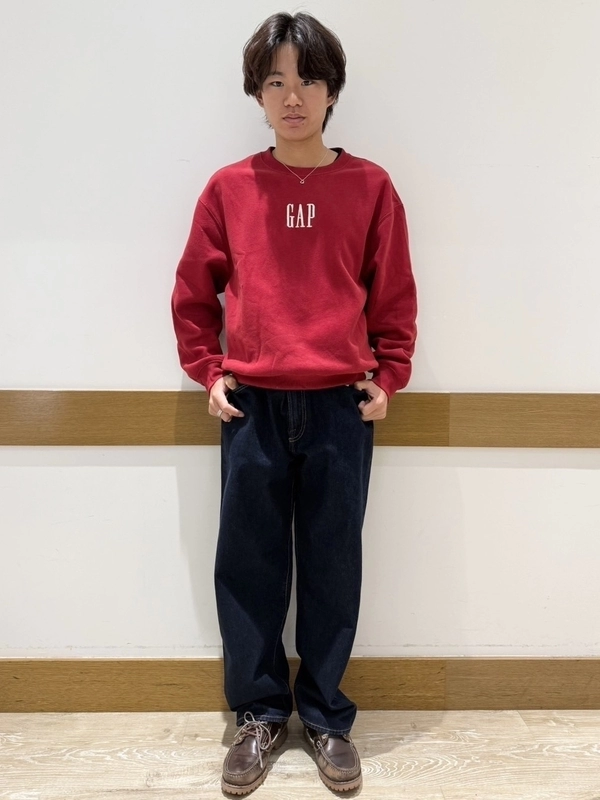 タグ付き GAP インディゴデニムトレーナー men's Sサイズ 女性もどうぞ 2001年製 OLD GAP デニムシャツ 長袖 M インディゴ A60 GAP - DAIGO\u0027S