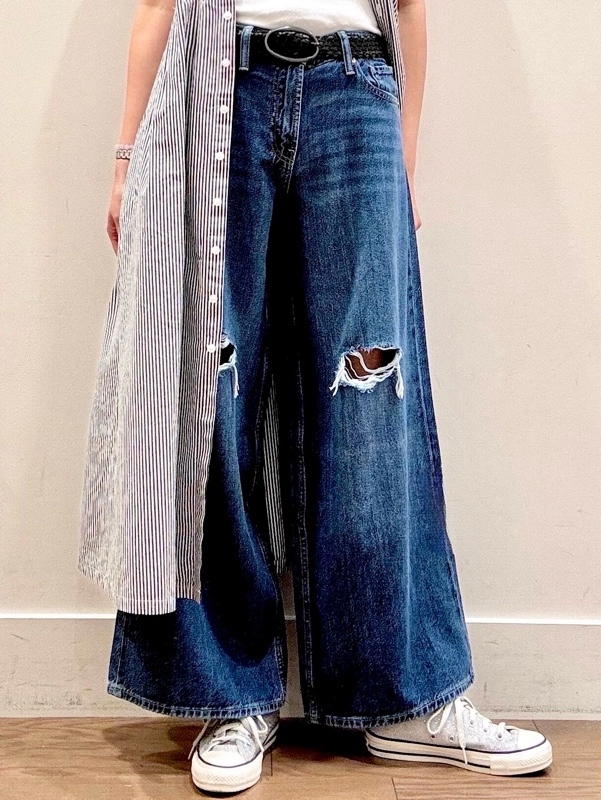 【美シルエット】シャツワンピースの着こなし
