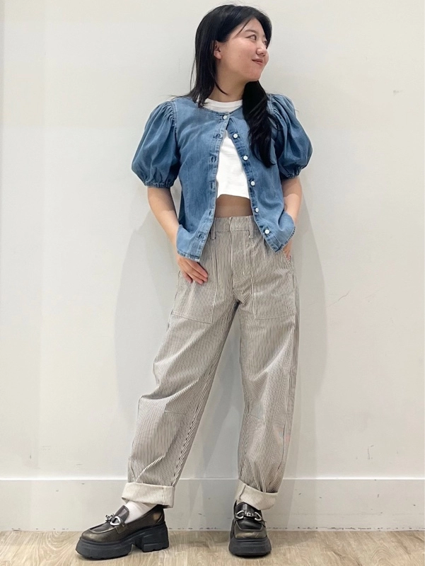 大人気ストライプバレルパンツ!☆