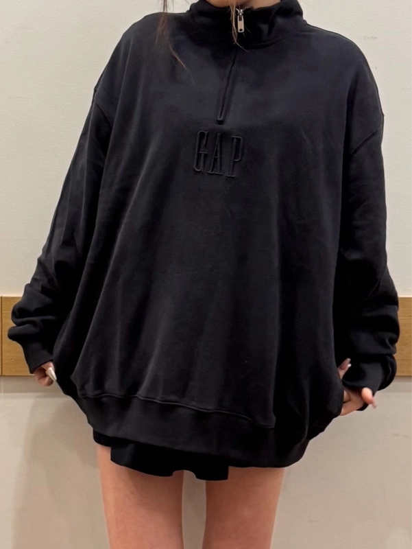 【ハーフジップロゴスウェット】
