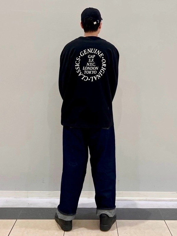 【GAPロゴ】ブラックTシャツ
