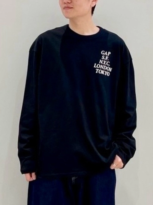 【GAPロゴ】ブラックTシャツ