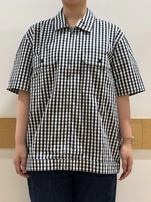 【新作】半袖チェックシャツ