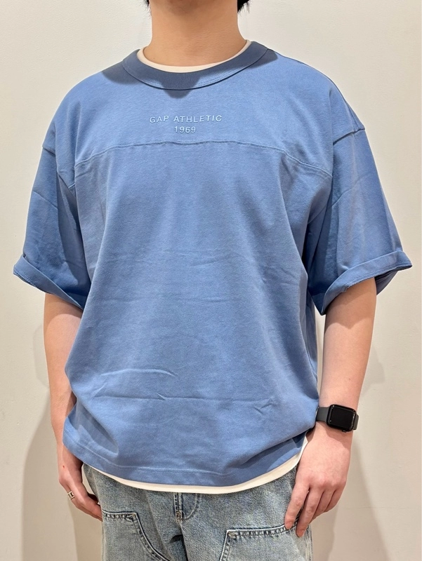 Jeans ロゴ オーバーサイズ 半袖 Tシャツ 送関込 GAPロゴオーバーサイズ半袖 Tシャツdeデニムコーデ』の