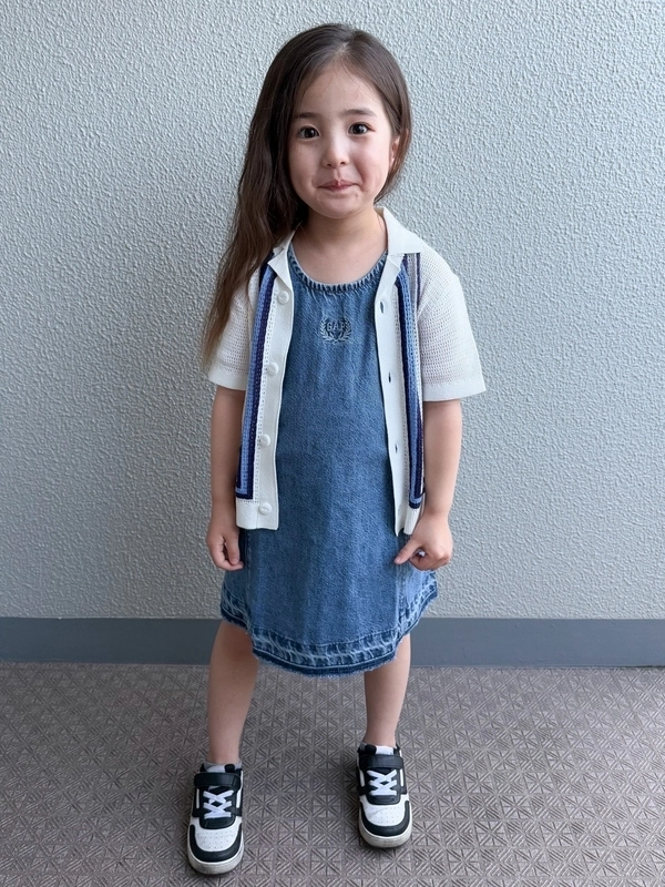 【GAPロゴ】1枚で可愛い！デニムワンピ！