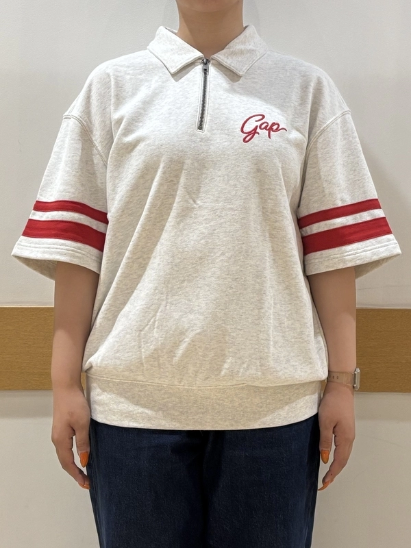 ハーフジップコーデ