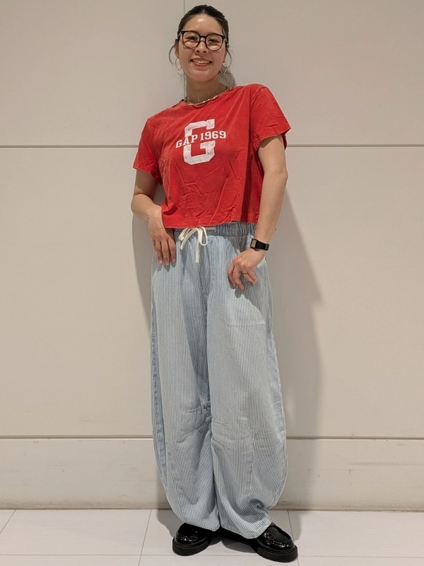 【大人気】クロップドT✖ホースシュ―デニム