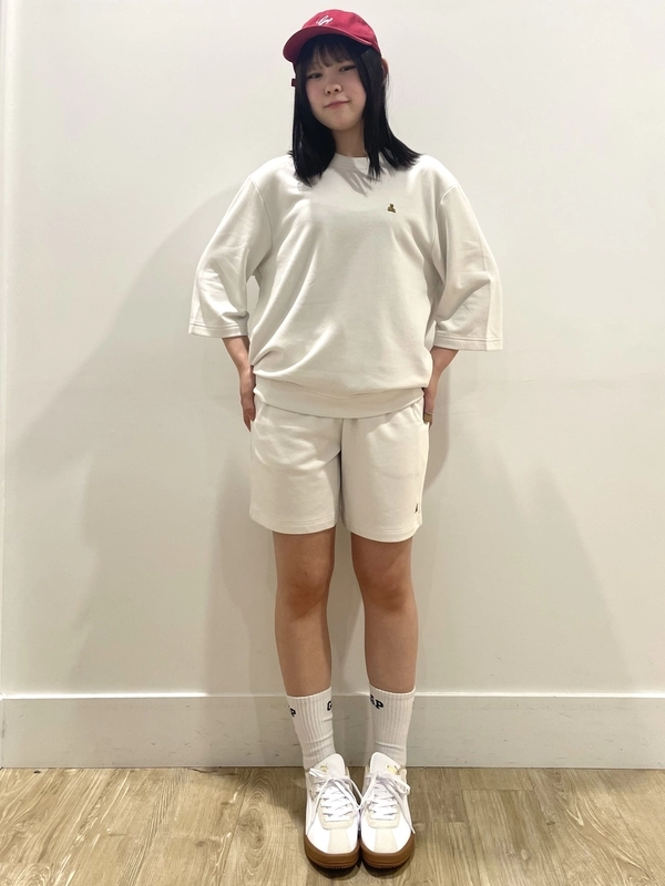 GAP ホワイト トレーナー・ショートパンツ セットアップ L Gap公式オンラインストア