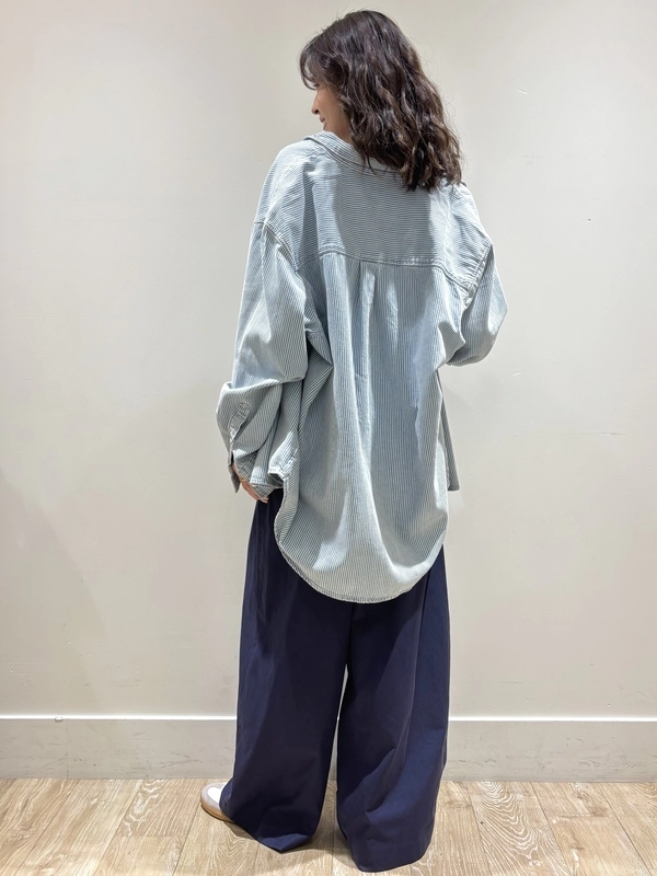 ビッグシャツ×美シルエットパンツ