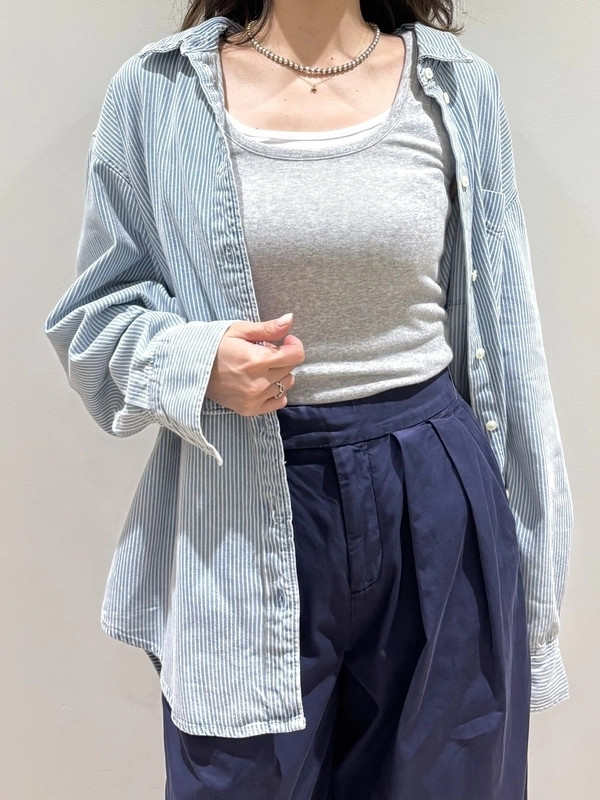 ビッグシャツ×美シルエットパンツ