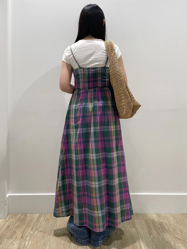 色合い可愛いチェックワンピ♪