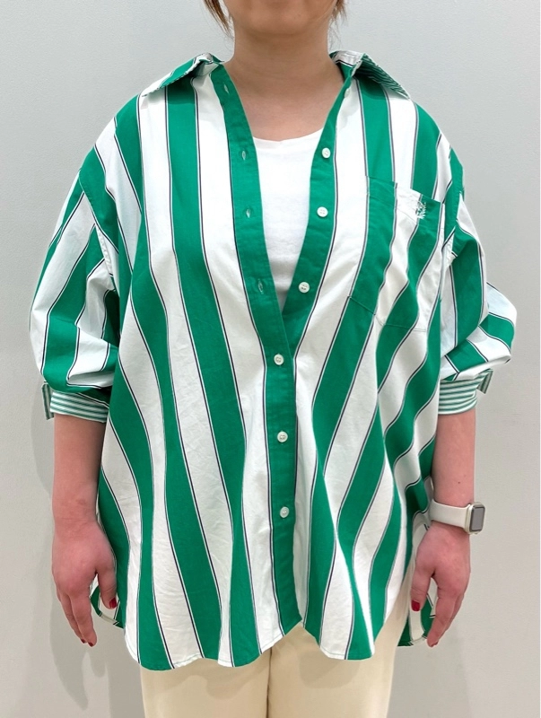 夏のグリーンコーデ