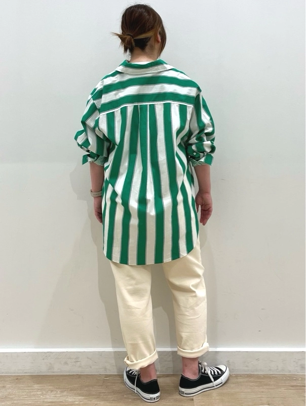 夏のグリーンコーデ