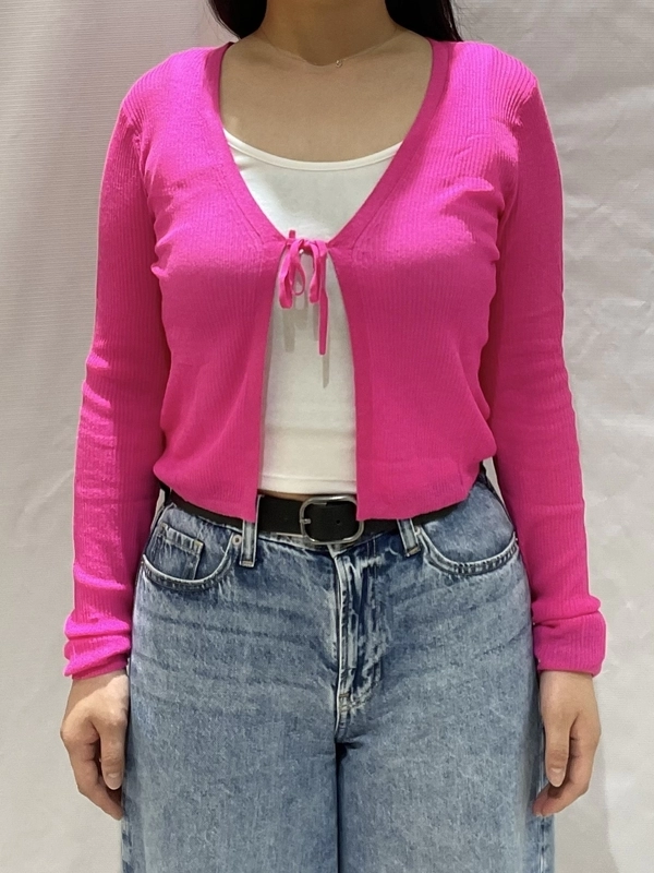 ピンクシアーカーディガン