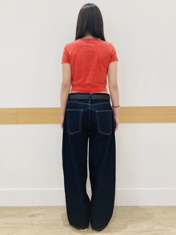 ベストバランス！クロップドT×スーパーバギー