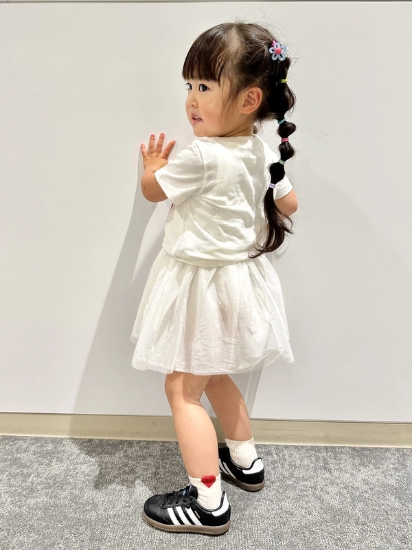 チュールワンピース✖️ミニーコーデ♡