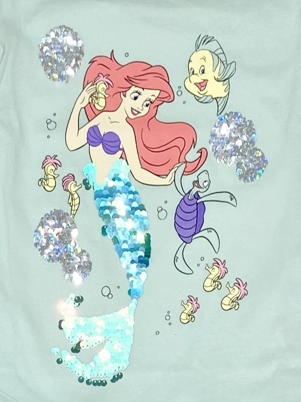 【ディズニー】アリエルフラッターズスリーブTシャツ