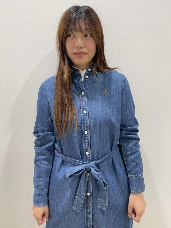 シャツワンピ☆デニムコーデ
