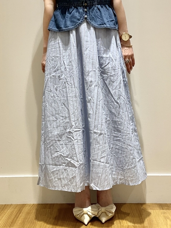 デニムペプラムキャミソール