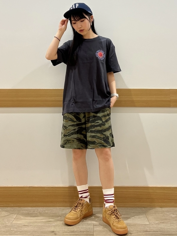 ⭐︎着画ありGAP 迷彩柄 カモ スウェット 短丈 L Gap公式オンラインストア