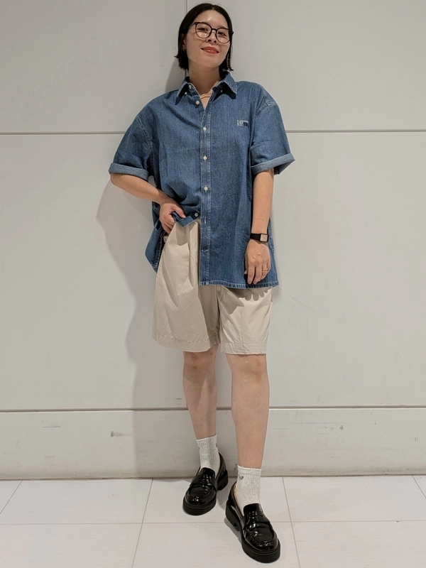 【GAPロゴ】ビッグシャツ×ショ―ツ