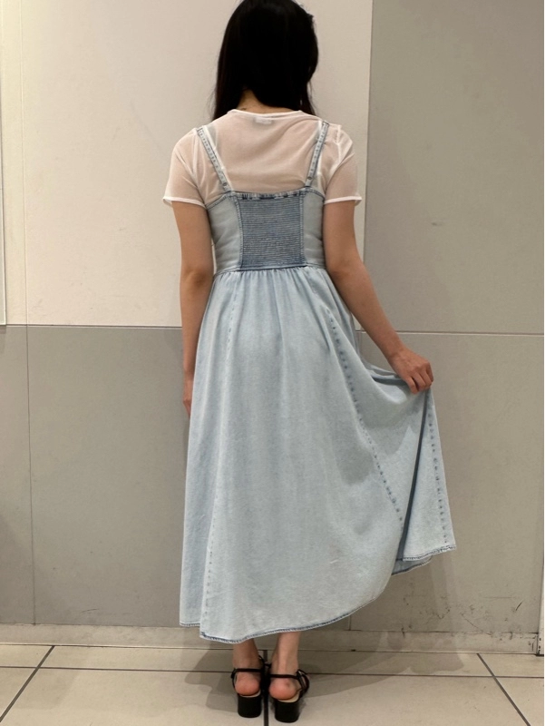 【デニムマキシワンピース】