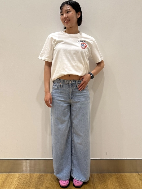 COURREGES>>>ハンマーのバギーフィットジーンズ(デニム) Gap公式オンラインストア | ミッドライズ ウルトラソフト バギー