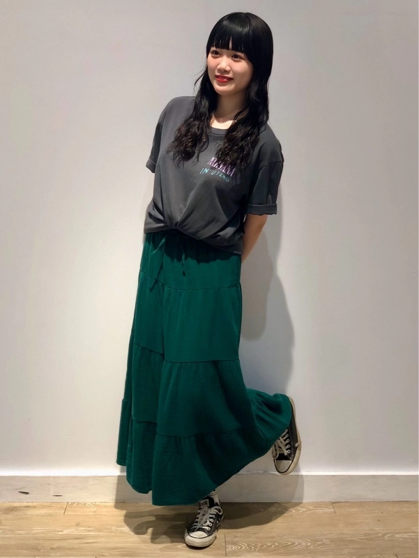 【Music Tee】スカートでもカワイイバンドTコーデ！