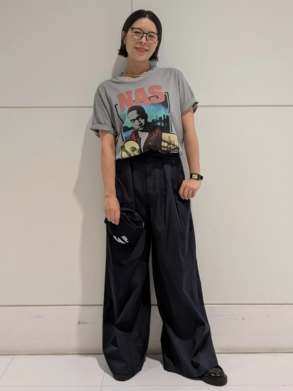セミカーブ ワイド パンツ 3色 夏 カジュアルパンツ 韓国 cr8701 Gap公式オンラインストア | ハイライズ ツイル プリーツ ワイド