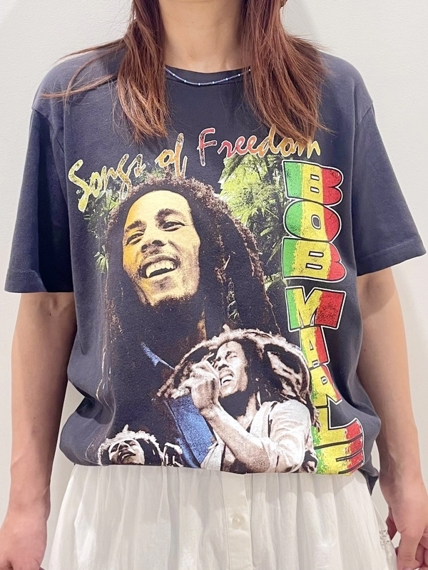 大人気】Bob Marley☆ミュージックTシャツコーデのスタイリング