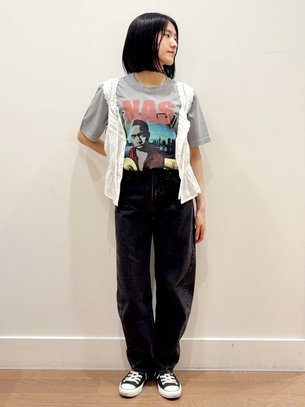 バンドTシャツコーデ