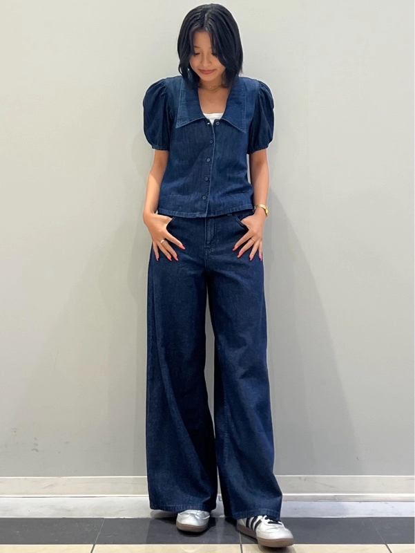 【denim×denimコーデ】