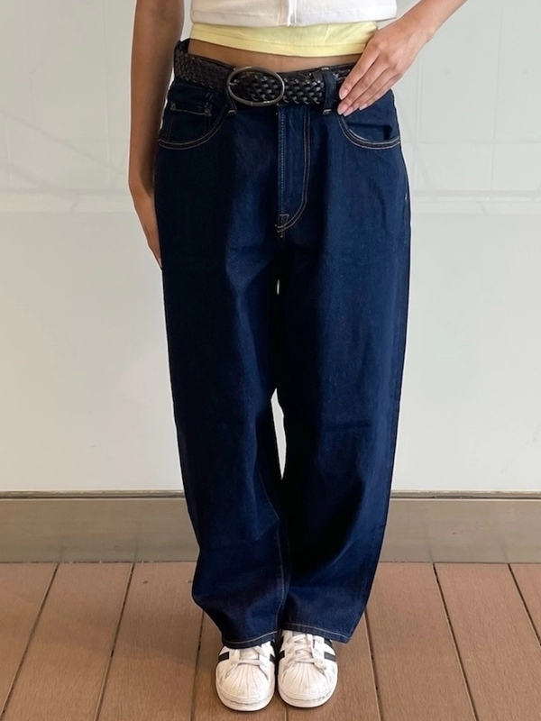 【大人気】スーパーバギー×リブTシャツ