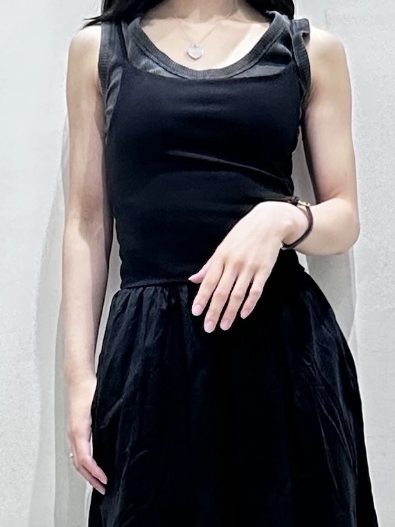 【オススメ】ジャージーミックスメディアマキシワンピース