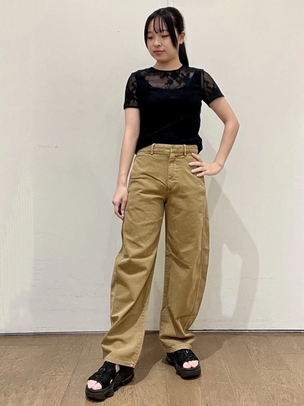 【新作】シースルーTEE✖️バレルカーキ