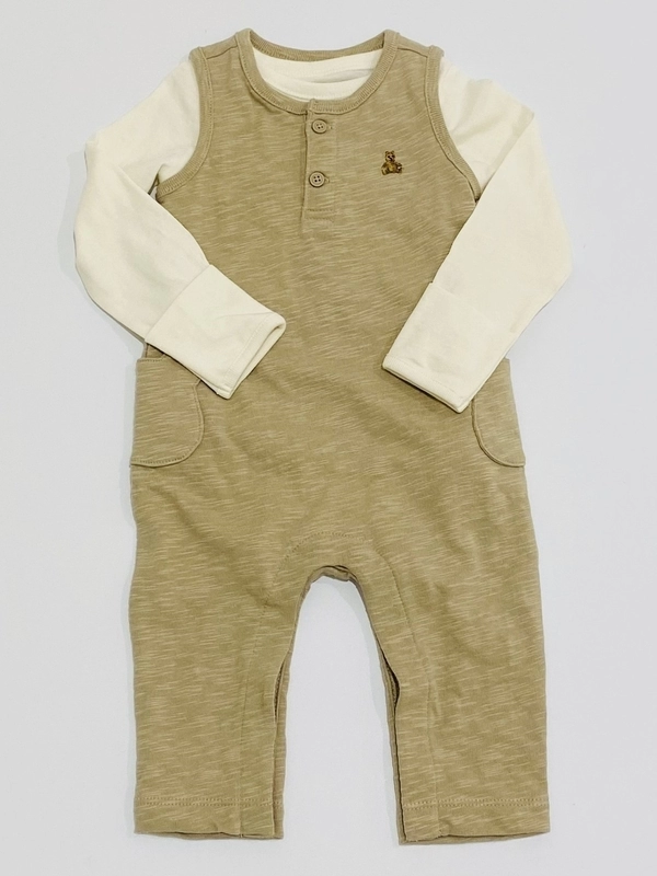 ベビー【ナチュラルカラーコーデ】ボディスーツがキュート