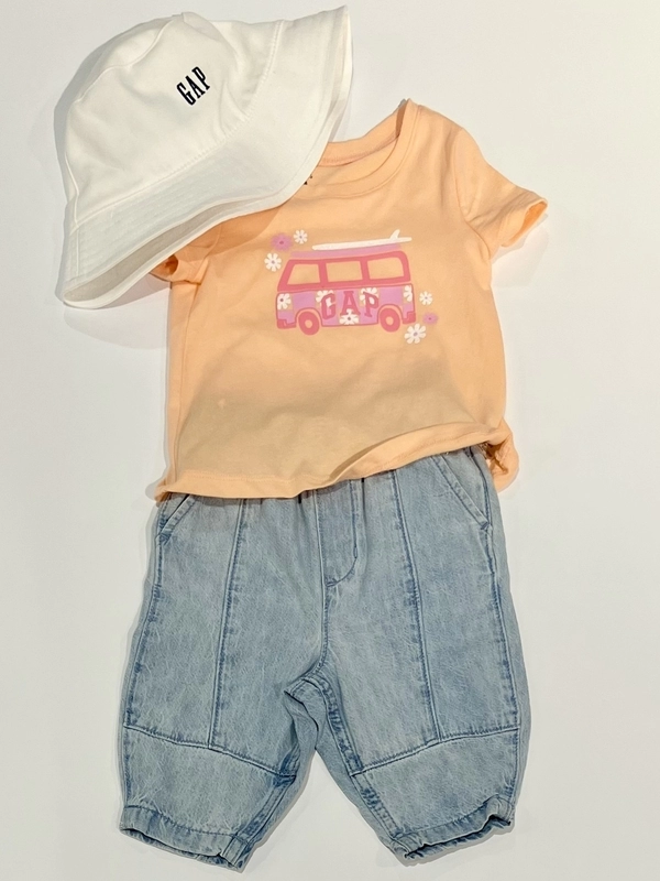 ゆったりかわいいバレルデニム