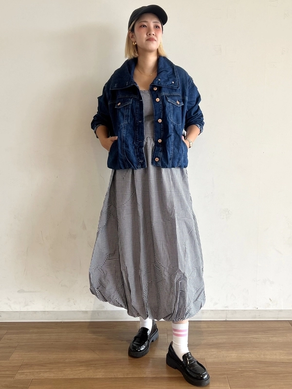 ⭐︎ワンピース×デニムジャケット⭐︎