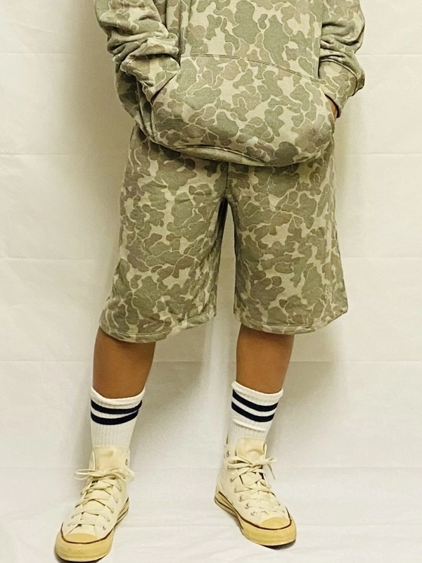 キッズ【迷彩パーカーセットアップ】ヴィンテージ風