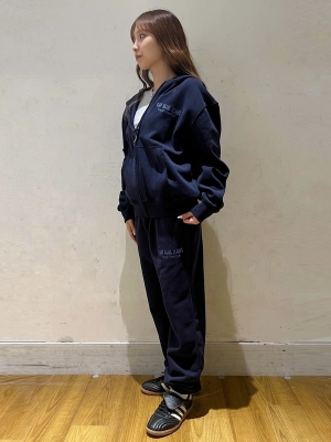 ジップアップ　セットアップ黒 楽天市場】セットアップ パーカー ジップアップ縦縞スウェット